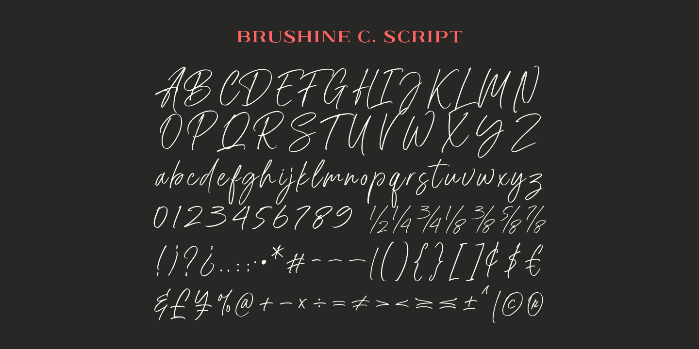 Example font Brushine Collection #3